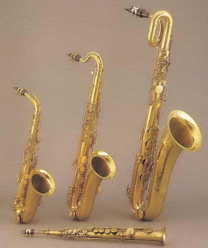 different kind of saxophones
